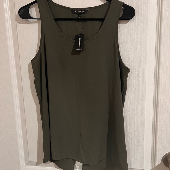 Express Olive Green Women's Tank Top - Picture 2 of 6